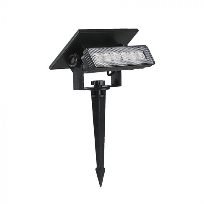0.9W LED Mini Wall Mount & Solar Spike Black Body 2in1 3000K IP65 0.9W LED Mini Wall Mount & Solar Spike Black Body 2in1 3000K IP65