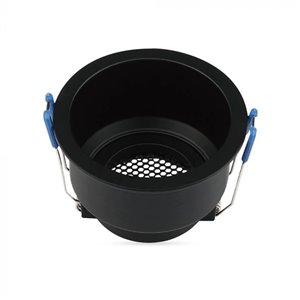 GU10 Fitting Round Aluminum Body Deep Anti Glare Black Body With Hoyne Comb