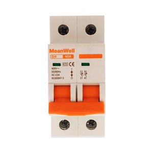 Sezionatore MeanWell 2P 2M 40A AC 400V IP20 IEC60947