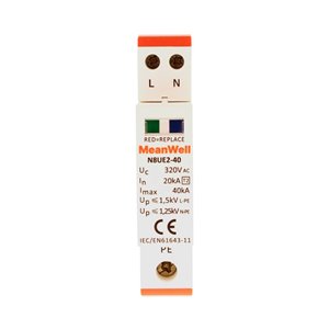Scaricatore Di Sovratensione MeanWell Tipo 2 T2 1 Polo+Neutro 1M 20kA-40kA AC 320V IP20 IEC61643