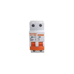 Interruttore Magnetotermico MeanWell Curva D 2P 2M 1kA D40A AC 400V IP20 IEC60898-1