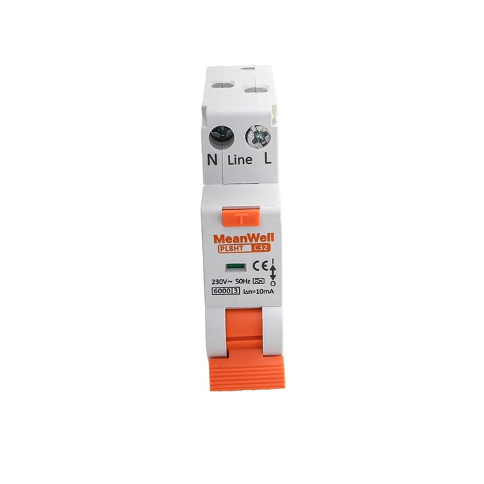 Interruttore Magnetotermico Differenziale Tipo A Curva C 1P+N 1M 6kA 10mA Per Zone Umide C32A AC 230V IP20 IEC61009-1
