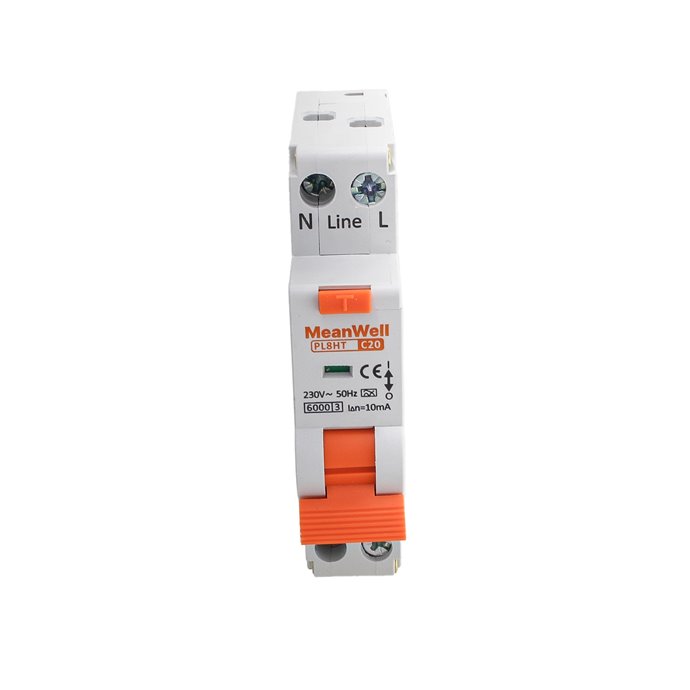 Interruttore Magnetotermico Differenziale Tipo A Curva C 1P+N 1M 6kA 10mA Per Zone Umide C20A AC 230V IP20 IEC61009-1 Interruttore Magnetotermico Differenziale Tipo A Curva C 1P+N 1M 6kA 10mA Per Zone Umide C20A AC 230V IP20 IEC61009-1
