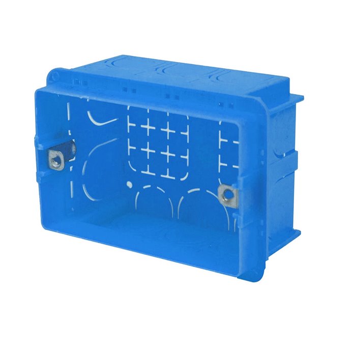 Scatola Portafrutti MeanWell da Incasso 4 Posti Rettangolare con Inserto Metallico