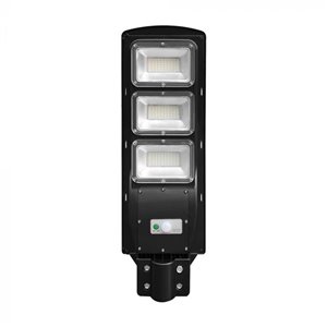 12W LED Plastic Solar Street Light 6000K Black Body