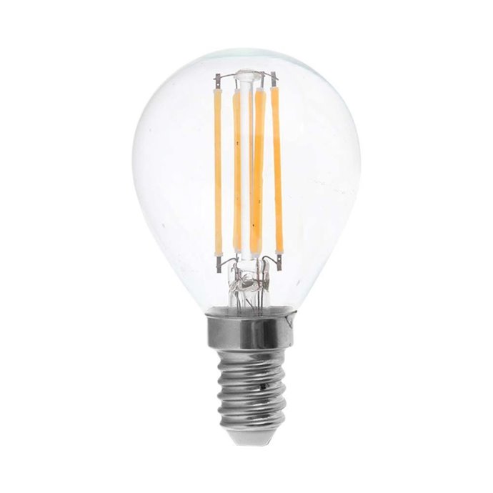 LED Bulb - 4W Filament E14 P45 Clear Cover 4500K