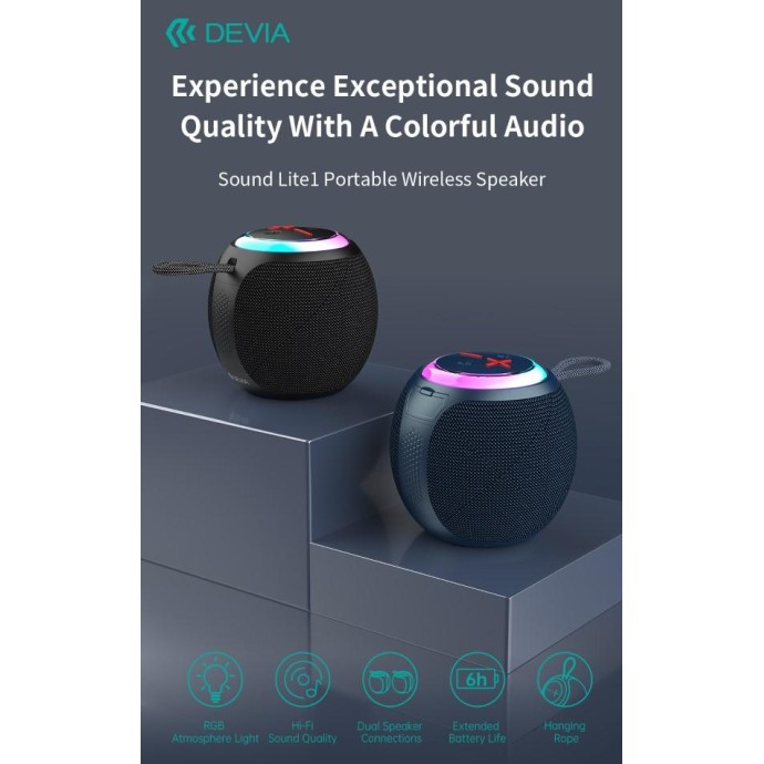 Altoparlane Bluetooth 5.3 EM505 Power 5 watt Blu