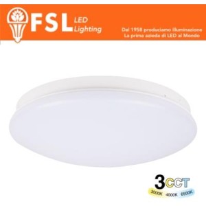 Plafoniera LED 24W Ø364*94mm - 3 in 1 CCT (3000-4000-6500K) IP44