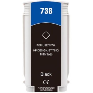 130ML Black Reman HP DesignJet T850,T870,XT870,XT950498N4A