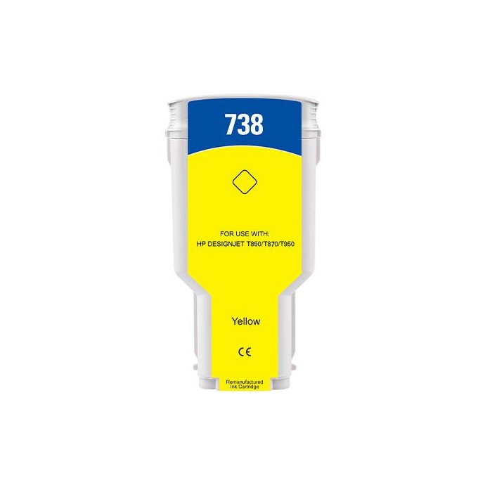 300ML Yellow Reman HP DesignJet T850,T870,XT870,XT950676M8A