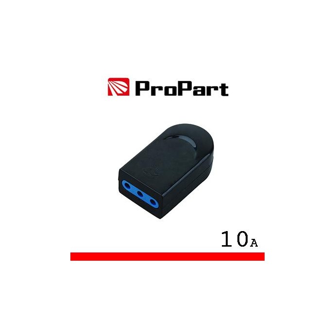 Presa 10A 2P+T nera polybag