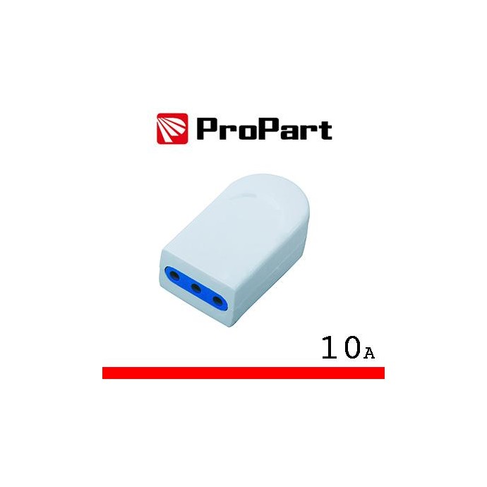 Presa 10A 2P+T polybag
