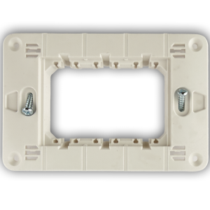 Supporto a 3 moduli per scatola rettangolare 503 compatibile Bticino MatixGO - Vista frontale
