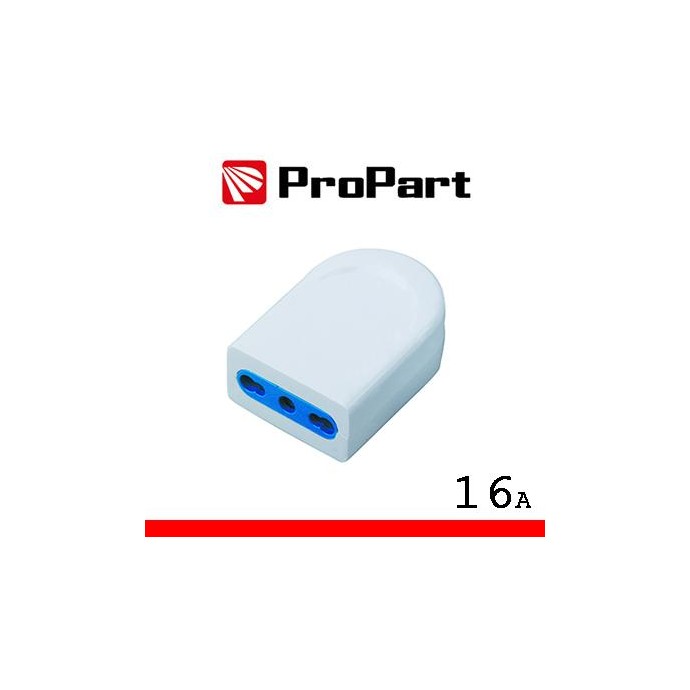 Presa 10/16A 2P+T polybag