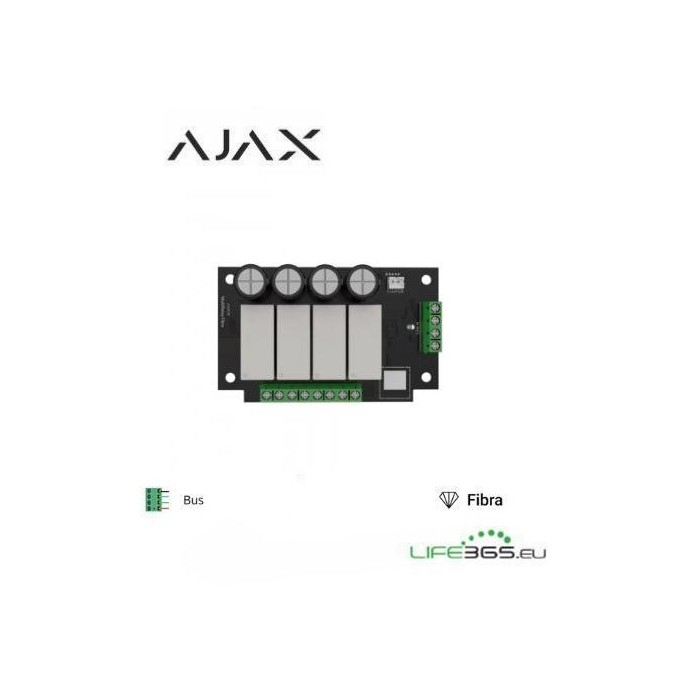 Ajax Superior MultiRelay Fibra - Modulo relay a quattro canali