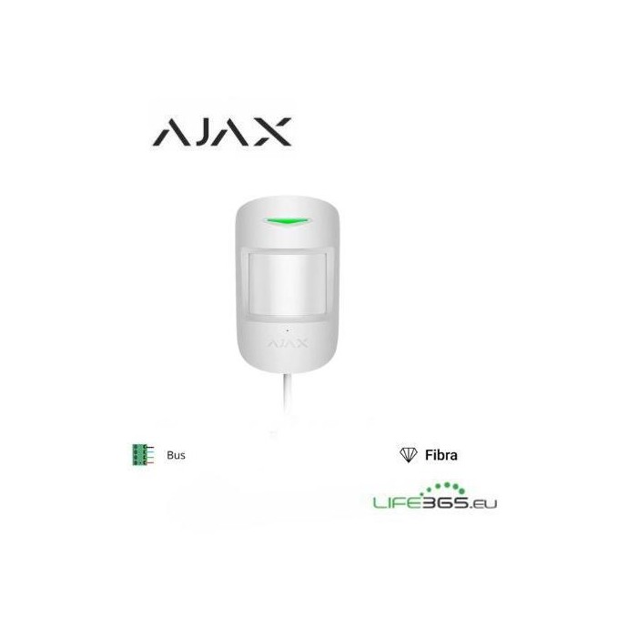 Ajax Superior MotionProtect Fibra Bianco - Rilevatore Movimento Indoor Bianco