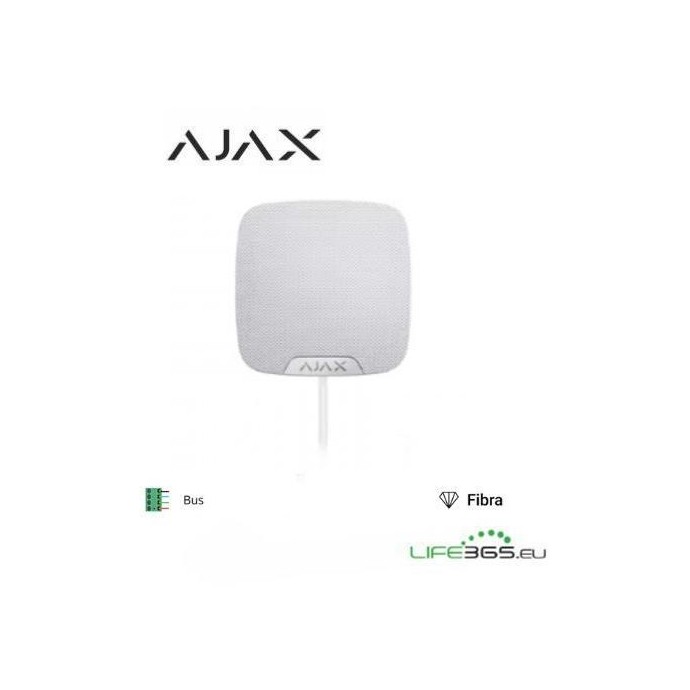Ajax Superior HomeSiren Fibra white - Sirena da interno bianca