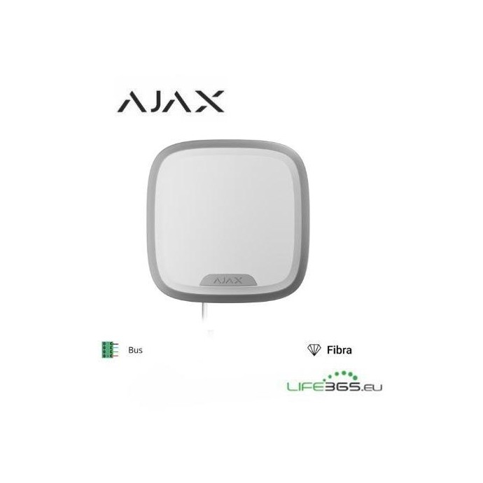 Ajax Superior StreetSiren Fibra white -Sirena cablata per interno/esterno Bianca