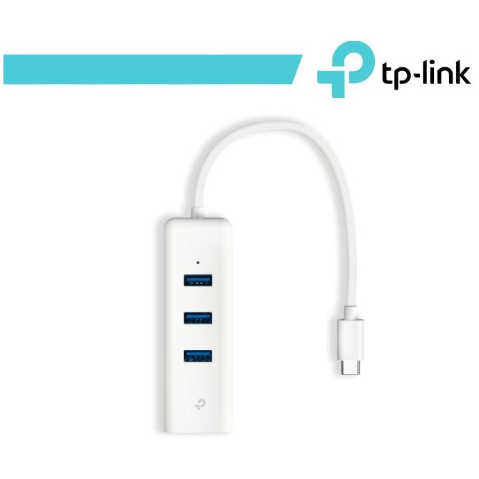 TP-Link Adattatore da USB Type-C a Gigabit Ethernet con 3 porte USB - UE330C