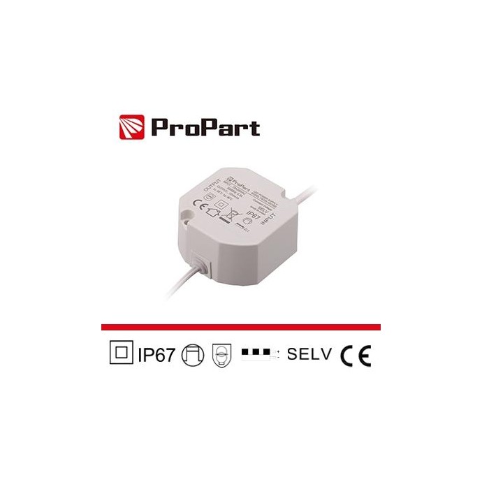 Alimentatore IP67 24V 20W 0.83A Size:59*59*28mm