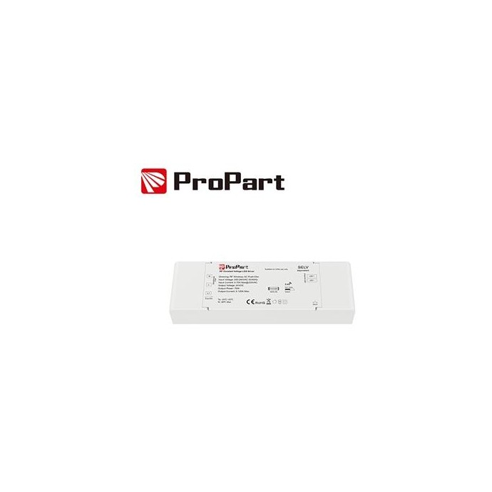 Alimentatore 1CH - 75W 24V RF Wireless, PUSH DIMMER