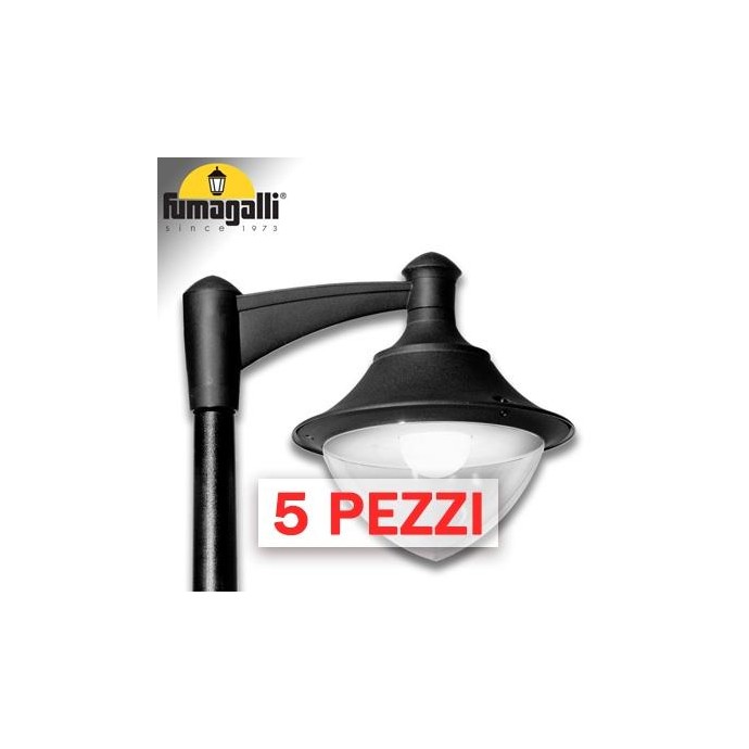 5x VIVI 400 NERO TRASP POWER LED E27 30W CCT SET