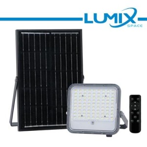 PROIETTORE SOLARE LED 3WHITE 200W + Crepuscolare