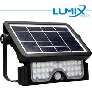 Faretto solare LED senza fili 500lm - con sensori (movimento e crepuscolare)