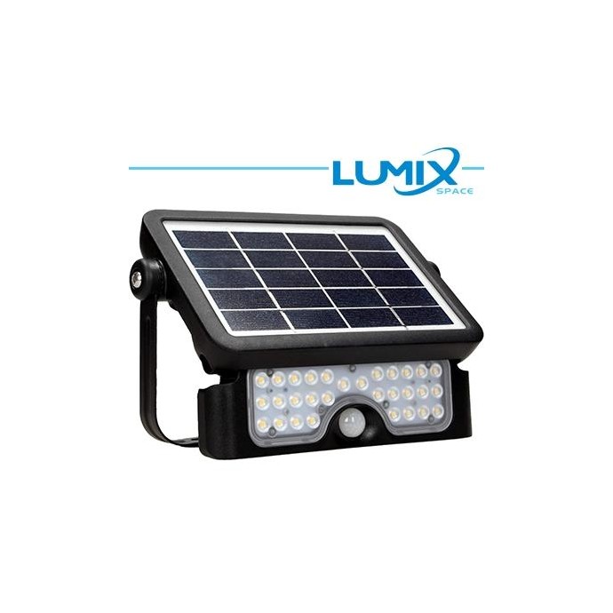 Faretto solare LED senza fili 500lm - con sensori (movimento e crepuscolare)