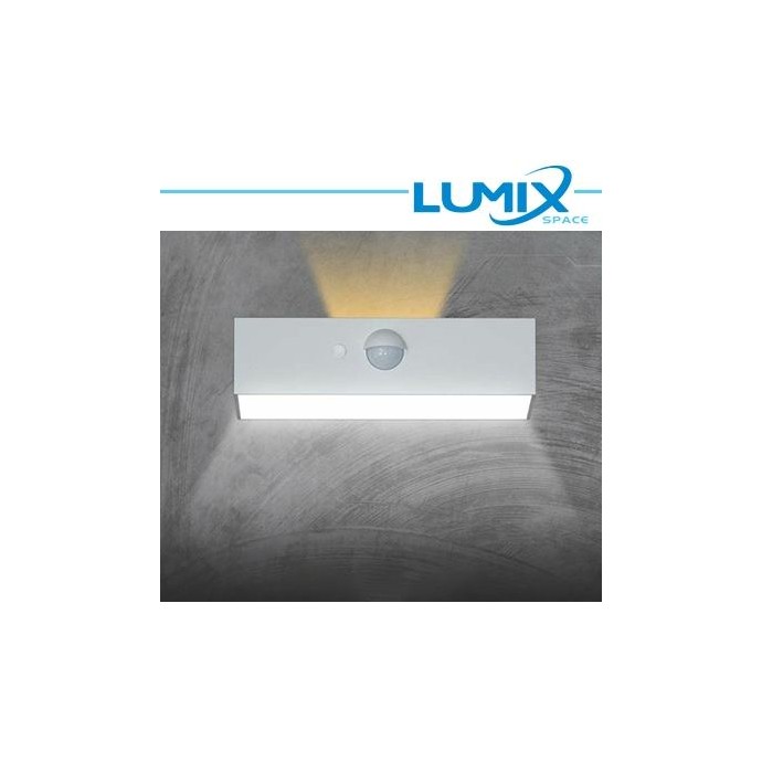 Lampada da parete solare LED 2 vie - senza fili con sensore pir
