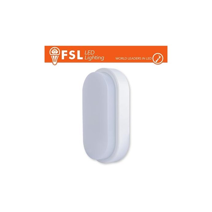 Plafoniera LED OVALE BIANCA 15W 3000K 55*100*200 IP54 
