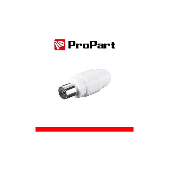 Presa antenna TV 75 Ω 9.5mm