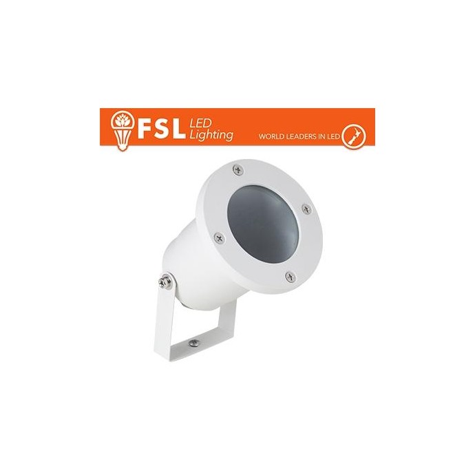 Faretto giardino orientabile picchetto ip65 gu10 Bianco