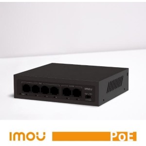 Imou Switch PoE Unmanaged SF106P 4 Porte 10/100 Mbps con 2 Uplink45W