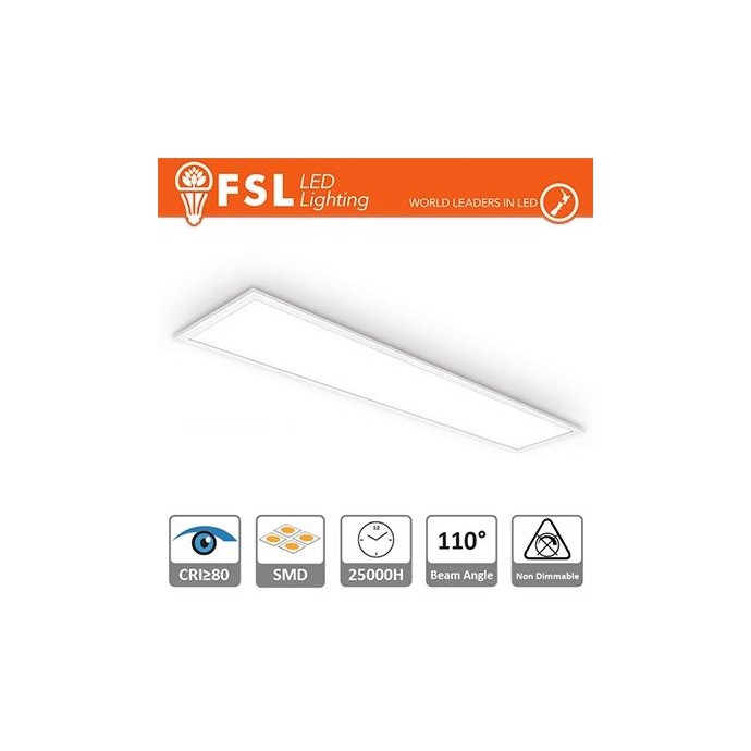 Pannello LED 30x120cm - 48W 4000K CRI80 EDGE-LIT