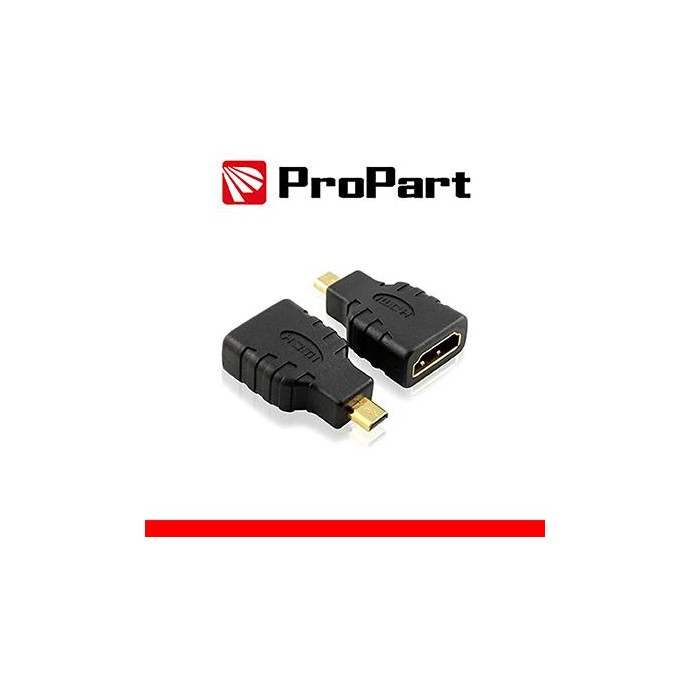 Adattatore Spina HDMI Micro(tipo D)-Presa HDMI (19PIN) dorat