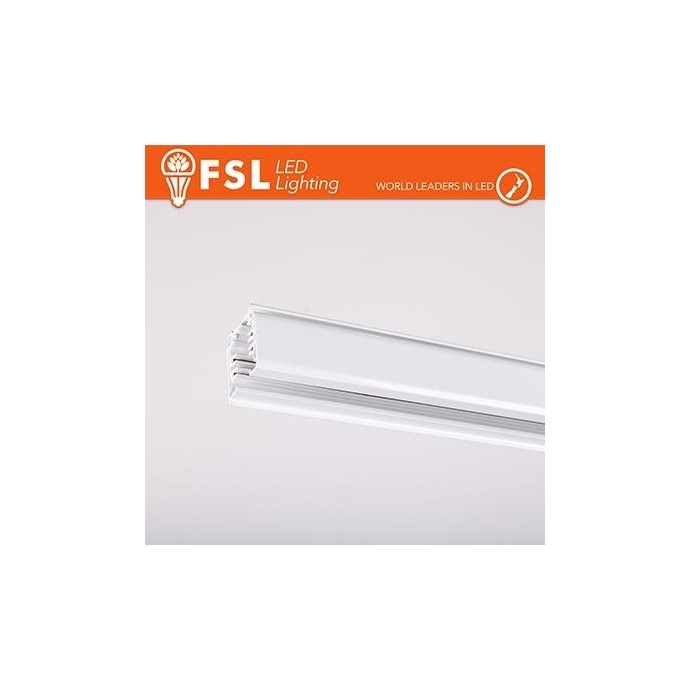 FSL Binario per proiettori Trifase 2metri BIANCO