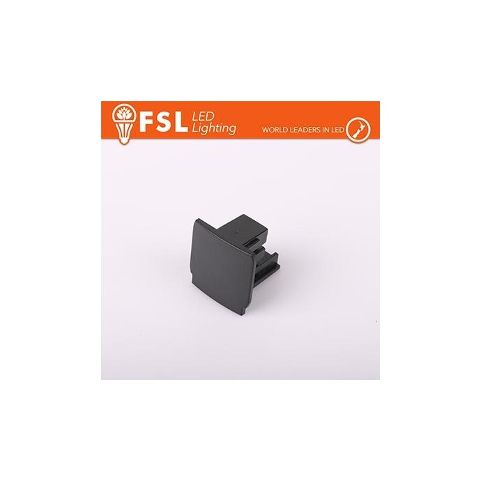 FSL Tappo di chiusura finale per binario trifase - colore NERO