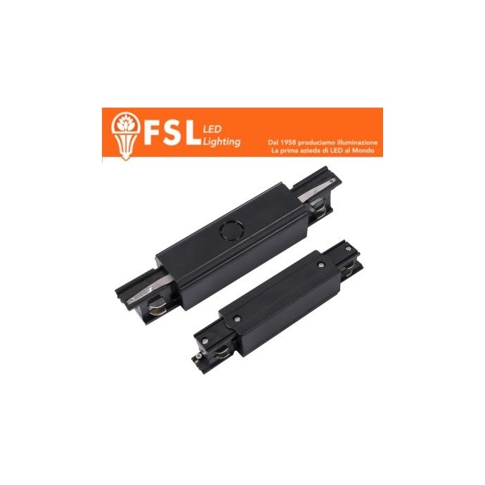 FSL Connettore Forma I per binario Trifase - Colore Nero