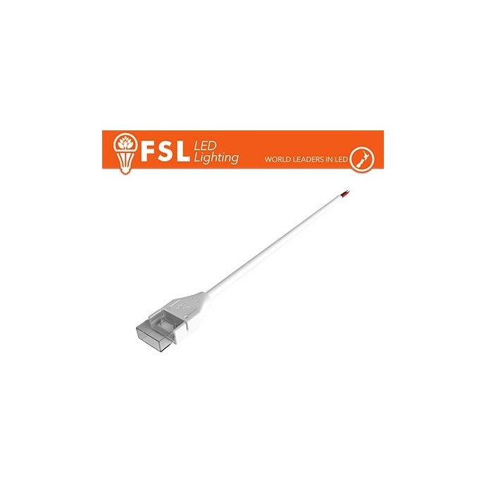 Cavo connettore 20cm, + fili spelati LED COB 220V e COB 24V