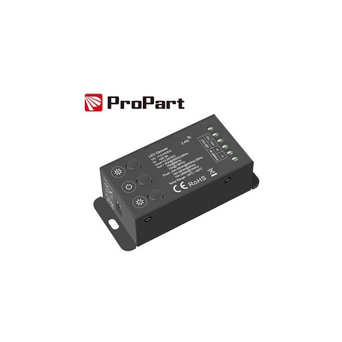 Dimmer RF 1CH*20A 12-24VDC con 3 pulsanti