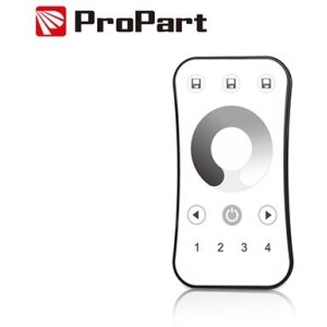 Telecomando RF 1 Canale - 4 Zone, Bianco, con Touch Wheel