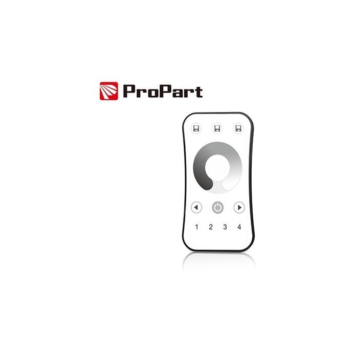 Telecomando RF 1 Canale - 4 Zone, Bianco, con Touch Wheel
