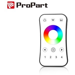 Telecomando RF RGB/RGBW - 4 Zone, Touch Wheel