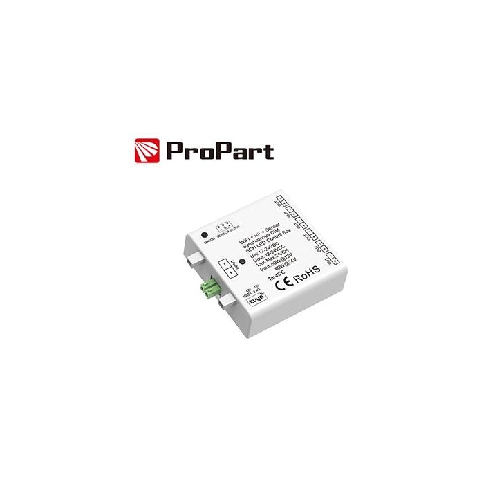 Box controllo sincrono 6CH Dim 12-24VDC, WiFi - RF - Sensor
