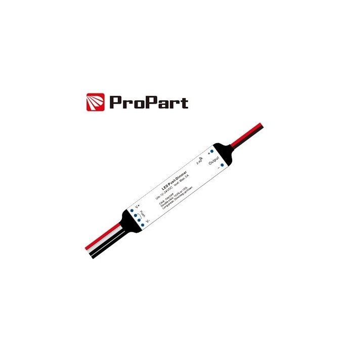 Dimmer RF e Push 1 canale - 12/24V, 1ch 3A/CH, RF 2.4G