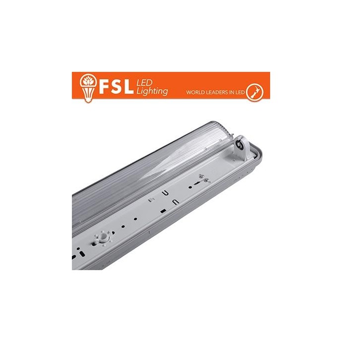 Plafo Stagna Porta tubo T8 IP65: 1 tubo 120cm