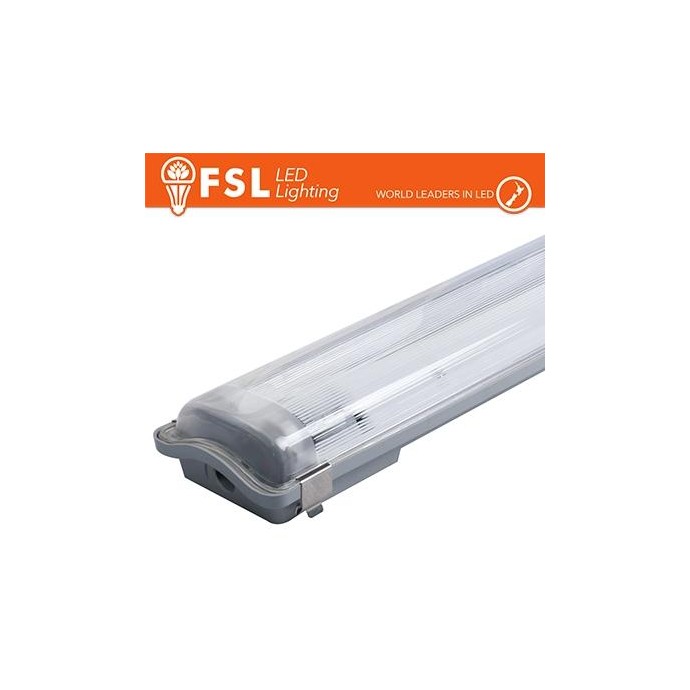 Plafo Stagna Porta tubo T8 IP65: 2 tubo 150cm