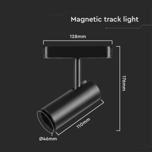 Faretto LED da binario magnetico 11W nero V-TAC VT-42010 - foto 8