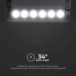 Faretto LED lineare binario magnetico 5W nero V-TAC VT-4205 - foto 10